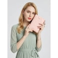 thumbnail image 3 of Punplita Women's Wallet with Wrist Strap Soft Faux Leather Handbag Purse, Large Zipper Pocket (Only Bag), 3 of 8