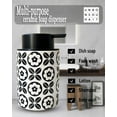 thumbnail image 6 of ABCISI Soap Dispenser, ​​Modern Ceramic Soap Dispenser with Fashionable appearance design for Kitchen Bathroom Decor, 12ounce Refillable Liquid Dispenser for Kitchen (Black Flower), 6 of 6