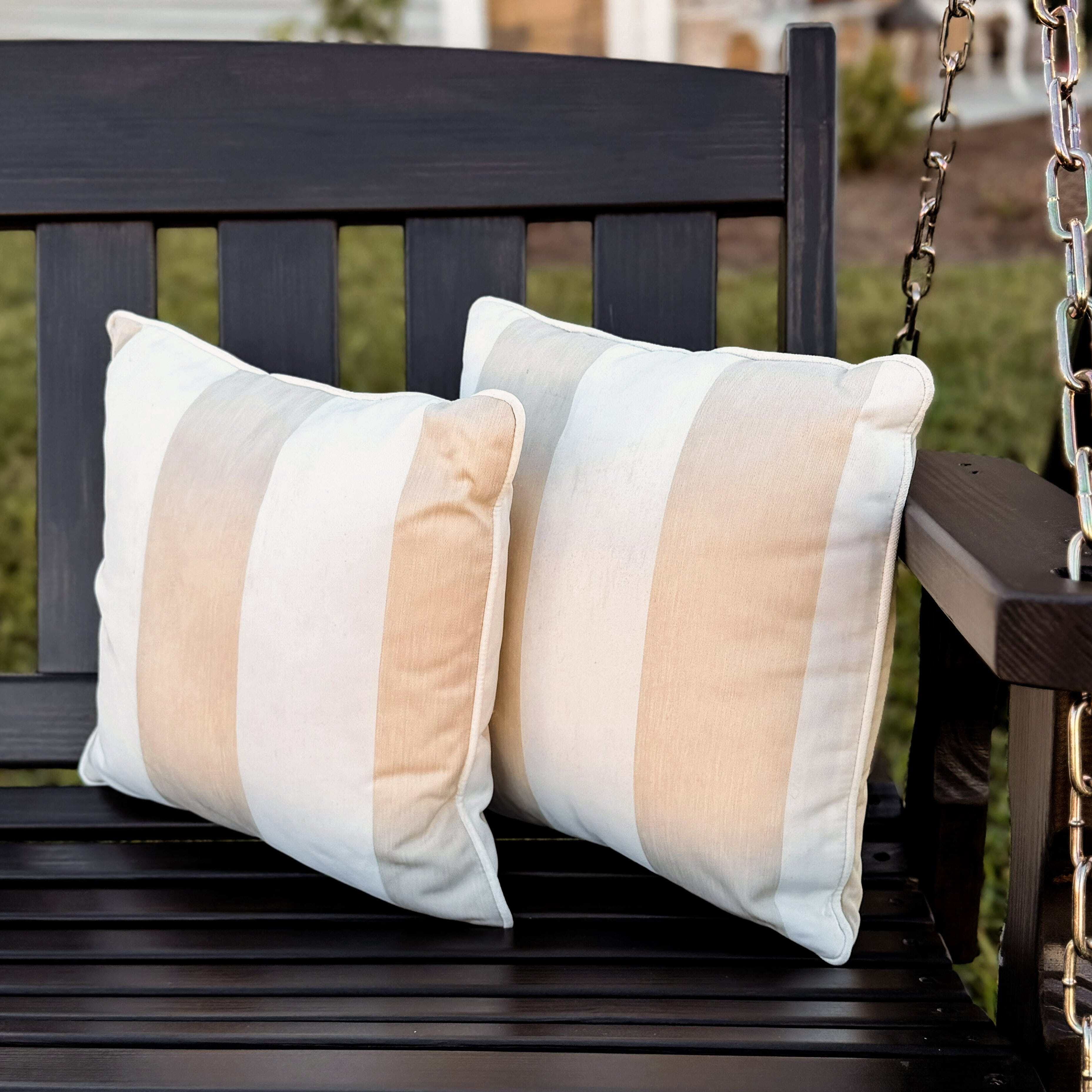 East Green 14 x 14" Square Outdoor Accent Pillow, Coral
