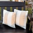 thumbnail image 2 of East Green 26 x 26" Square Outdoor Accent Pillow, Flax Tan, 2 of 10