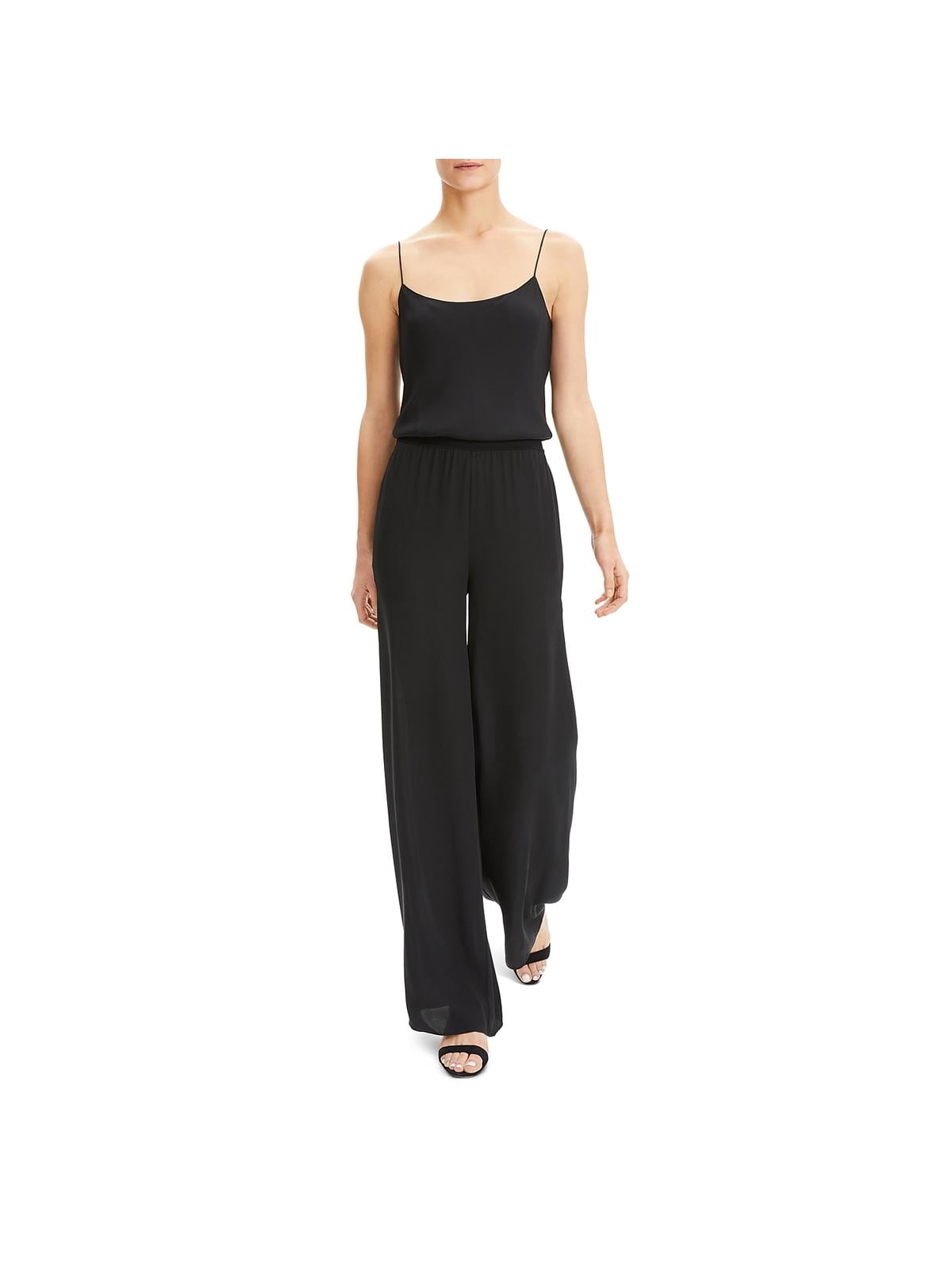 silk wide leg jumpsuit