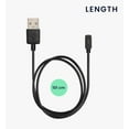 thumbnail image 4 of 2 Packs USB Cable Charger Compatible with Xiaomi Mi Smart Band 9 / Band 8 / Band 8 Pro/Redmi Watch 3 Active Cable - Charging Chord for Smart Watch - Black, 4 of 6