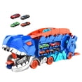 thumbnail image 4 of Dinosaurio de juguete para comer coches, dinosaurio, vehículos, juego de interacción con música, divertido dinosaurio, camión devorador, figura de , 8 minicoches, 4 of 8