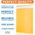 thumbnail image 4 of Kraft Bubble Mailer 8.5 x 13 Inches. Pack of 10 Yellow Kraft Bubble Mailers. Self-Sealing Waterproof Bubble Shipping Envelopes Padded. 56 GSM Cushioned Kraft Mailer with Self-Adhesive Tape, 4 of 10