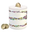 thumbnail image 1 of Letter B Piggy Bank, Exoticism Beauty Fragility Theme Springtime Creatures Forming Letter B Feminine, Ceramic Coin Bank Money Box for Cash Saving, 3.6" X 3.2", Multicolor, by Ambesonne, 1 of 4