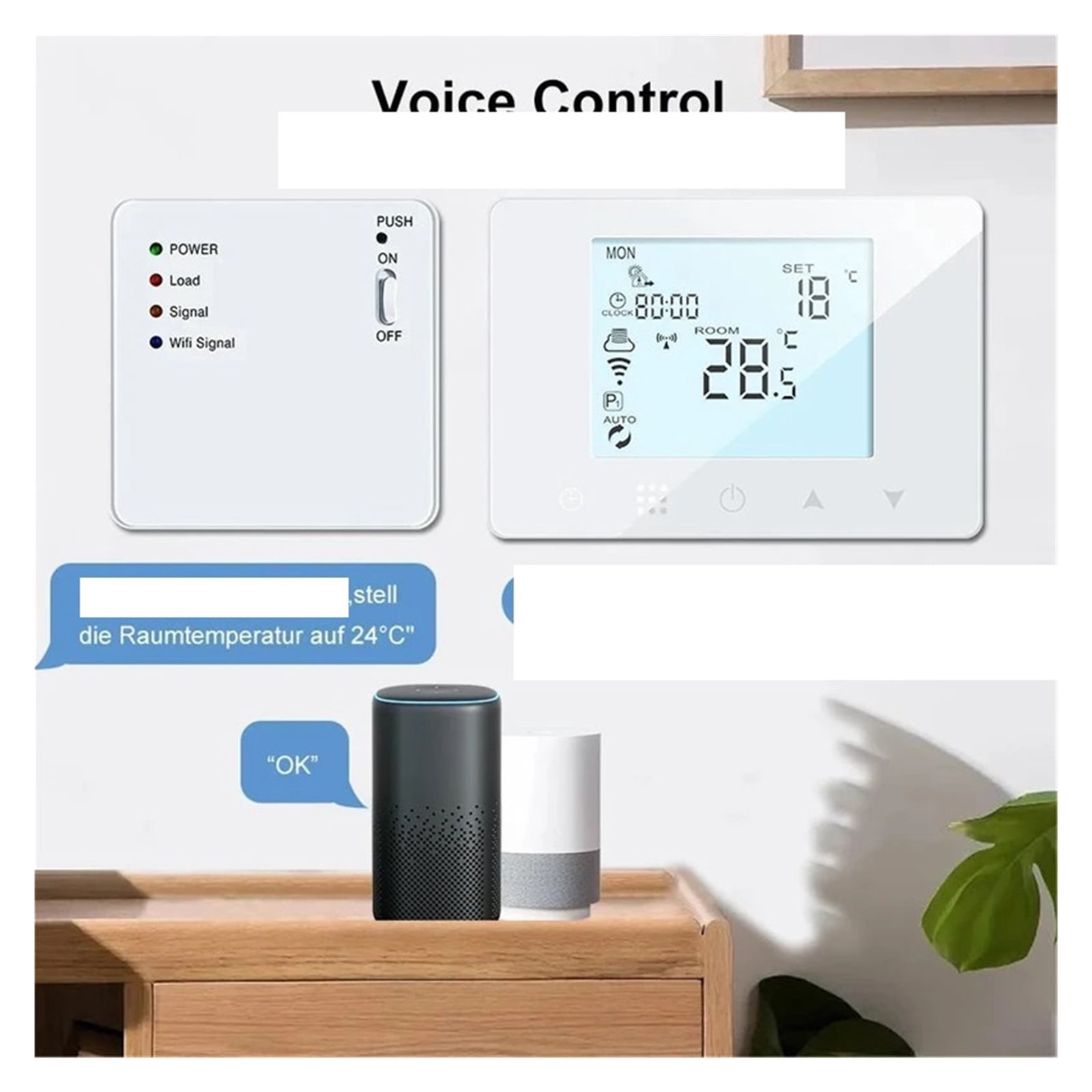 Smart Thermostat Wall-Hung Underfloor Gas Boiler Water Electric Heating Temperature Controller
