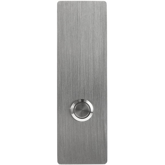 Modern Stainless Hardware R1 Stainless Steel Doorbell Button, 1.57” x 5.11” x 5/32”, 4mm Thick