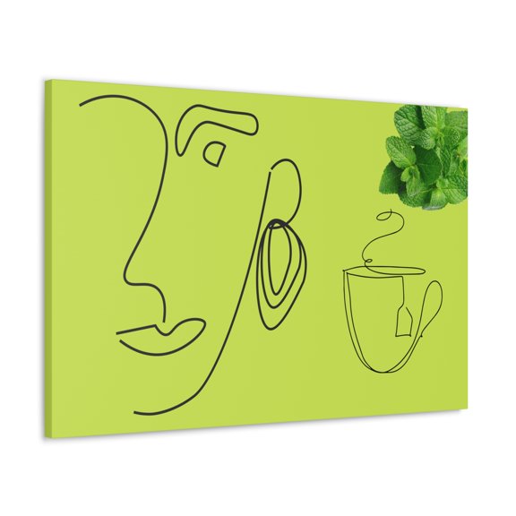 TSmartArt @ Walmart. Mint Tea. Ready-to-Hang Canvas Gallery Wrap