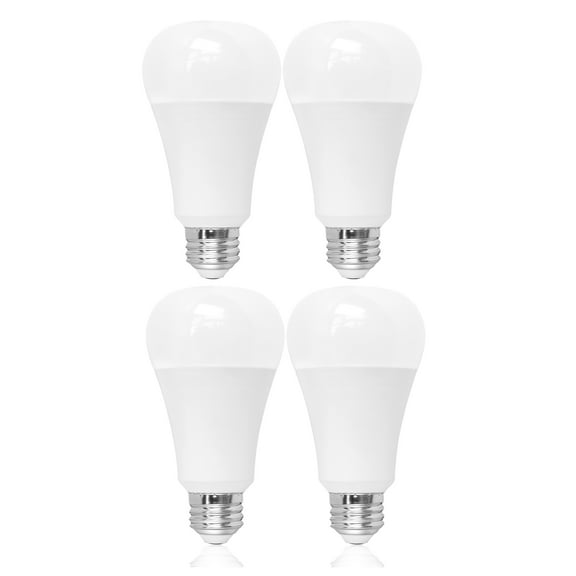 A19 Super Bright LED Light Bulbs 150W Equivalent 4 Pack,3000K Warm   White 16 Watt 1750 Lumen Energy-Efficient LED Bulb, E26   Base,Dimmable