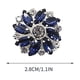 thumbnail image 2 of Floral Rhinestone Glass Button DIY Hand Decorated Button Shirt With, 2 of 5