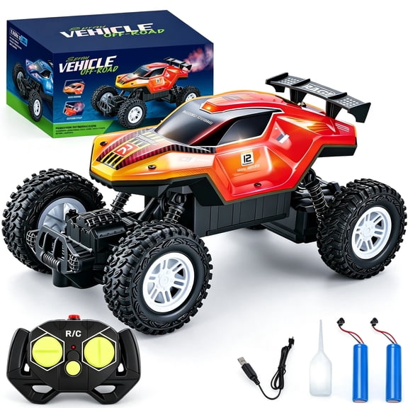 ZOGYMOZ Rc Monster Truck Remote Control Car, 20KM/H All-Terrain Off-Road RC Truck with 2 Rechargeable Battery