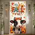 thumbnail image 5 of Colorful Design Fall Banner Cute Autumn Cow Thanksgiving Pumpkin for Seasonal Decor Home Decoration Festive Celebration, 5 of 9