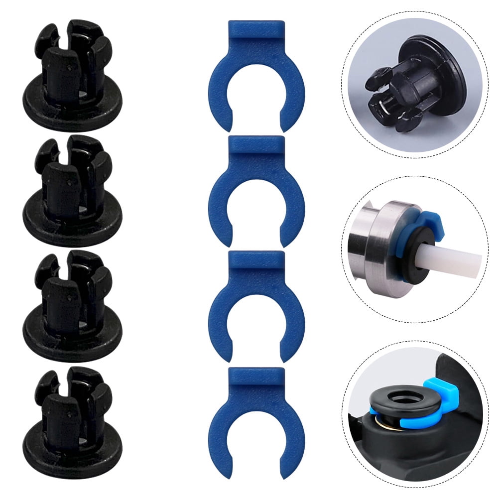 Set Di 10 Morsetti E Clip Per Tubo Bowden - Compatibili Con Hotend Creality E Stampanti 3D (Nero/Blu)