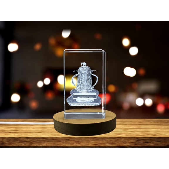 Calcutta Cup Trophy 3D Engraved Crystal Sculpture | Rugby Union Collectible