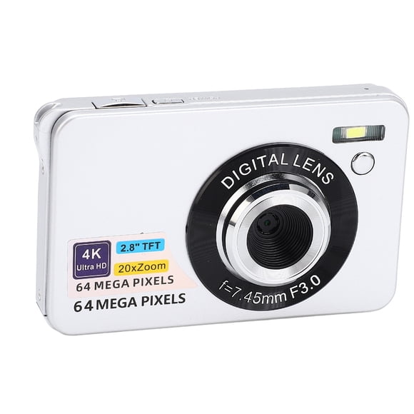 Cámara Digital, Enfcoque Autico 4K Uhd Claridad 56MP, Portátil Compacto Multifuncional, Transferencia de Vídeo y Fotos, Uso en Vijes
