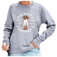 thumbnail image 1 of EHQJNJ Chandail en Molleton d'Automne pour Femmes, Chandails en Molleton de Saison à Manches Longues, Pull à Col Rond, Chandail en Molleton Graphique au Dos, 1 of 5