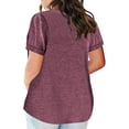 thumbnail image 3 of Eurivicy Women's Plus Size T Shirts Summer Short Sleeve Pullover Tunic Tops, 3 of 4