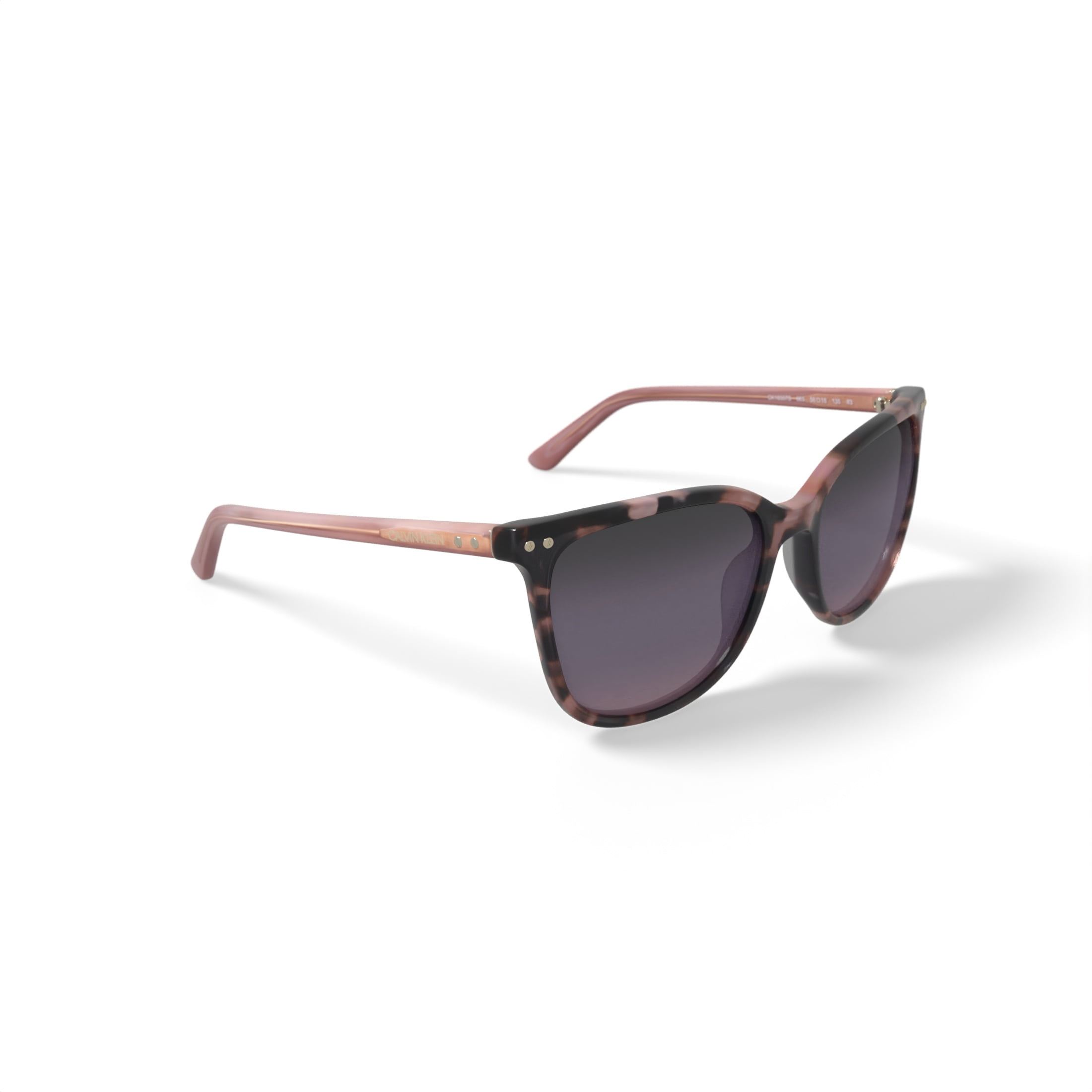 Calvin Klein Women’s Rx'able Fashion Sunglasses, CK18507S, Peach Tortoise, 56-18-135, with Case