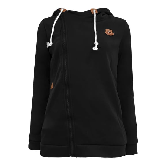 Hoodies Sweatshirt for Women Long Sleeve Full Zip Up Pullover Sweatshirt Cozy Winter Essentials Size XXXXXL