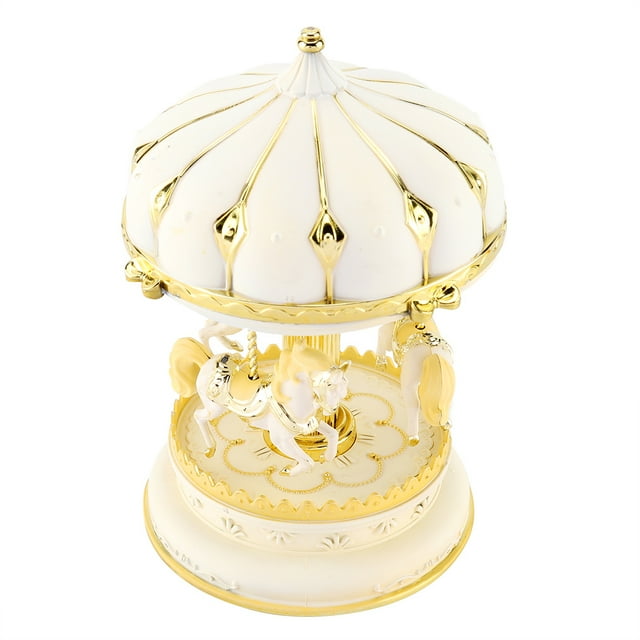 Pink/Gold Music Box, Carousel Music Box, Romantic For Woman Birthday