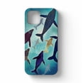 thumbnail image 5 of Tobelint Case for iphone 12 Pro Max,Sea Whales Pattern Case with Side Print,Slim Bumper Full Cover, 5 of 5