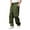 Army Green, variant on Fnooota Men's Athletic Pants, Casual Drawstring Elastic Waist Relaxed Fit Straight Leg Pants Khaki Size S-2XL