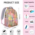 thumbnail image 6 of Pioneer Flower Backpack for School,Cute School Bag,Schoolbag with Adjustable Shoulder Straps & Padded Back,15.3"x11"x6.7", 6 of 6