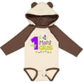 thumbnail image 3 of Inktastic My 1st Mardi Gras with Dots Boys or Girls Long Sleeve Baby Bodysuit, 3 of 5