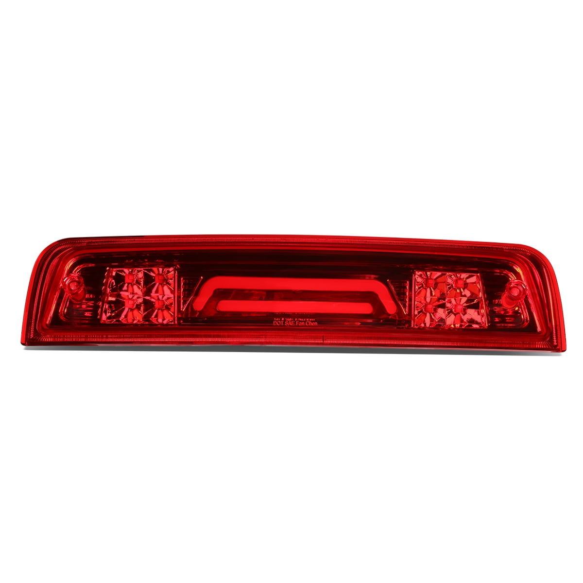 For Dodge RAM Truck All 3D LED Bar 3rd Third Tail Brake Light Rear Cargo Lamp Black Housing//Smoked Lens