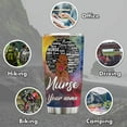 thumbnail image 5 of Black Nurse Costume Black History Month Gift Tumbler Travel Print Coffee Mug Stainless SteelGift Idea for Balck Women Nurse Friend Birthday Party Nurse Day, 5 of 6
