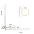 thumbnail image 4 of Angara Natural 0.35 Ct. Aquamarine with Diamond Solitaire Ring in 14K Yellow Gold for Women (Ring Size: 3), 4 of 9