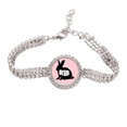 thumbnail image 1 of Runate Drum Vocality Tennis Chain Anklet Bracelet Diamond Jewelry, 1 of 3