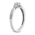 thumbnail image 6 of 10k White Gold 1/3 carat Lab Grown Diamond VS/SI+ G+ Complete Petite Engagement Ring, 6 of 6