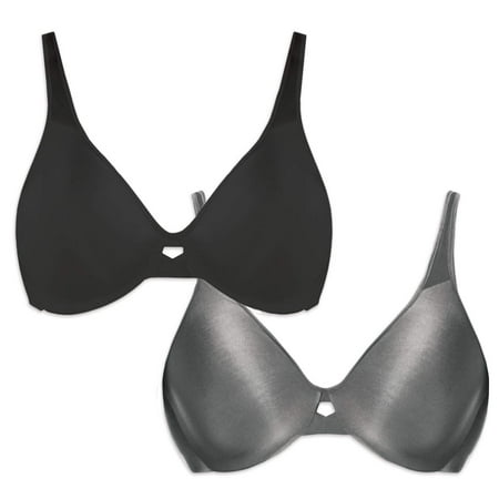 NY Lingerie 2 Pack Women s Plunge Into Comfort Keyhole Minimizer Bra