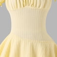thumbnail image 7 of Kogui Tutu Dress for Girls Girls Birthday Party Dress Ruffle Sleeve Sequin Dots Floral Tulle Dress Size 10-11 (Yellow,10-11 Years), 7 of 7