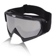 thumbnail image 1 of Gafas de montar de motocicleta Unique Bargains, lentes de PC TPU, gafas de ciclismo, lente tono plateado, marco negro y gris, 1 of 6