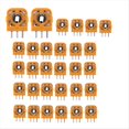 thumbnail image 1 of Kit de Módulo de Sensor de Potenciómetros de Joystick de 30 Piezas para Controladores Pieza de Reparación de Resistencias de Eje de Palanca de Pulgar 3D de 2,3 Kohn Naranja, 1 of 5