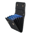 thumbnail image 4 of Adhesive Card Slots Holder Phone Pocket for Phone Case, PU Leather Wallet Sticker ID/Credit Card Holder with Magnetic Buttons for Phone Sleeve - Black, 4 of 6