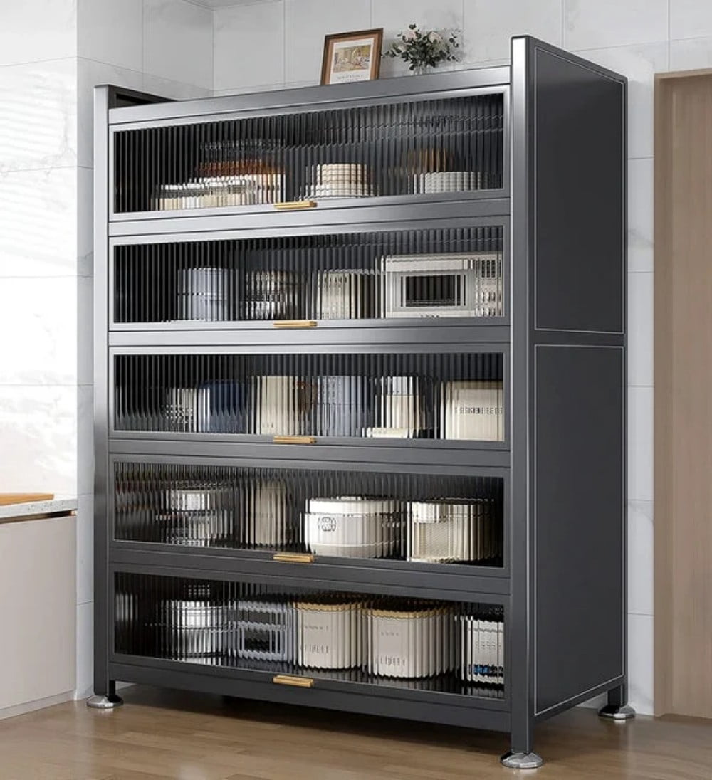 Joybos 6 Tier Large Metal Pantry Storage Cabinet Organizer