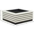 thumbnail image 2 of Pemberly Row Contemporary Soft Cream Vegan Leather Coffee Table, 2 of 8
