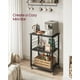 thumbnail image 5 of Estante de Cocina con Ruedas, Carrito de Servir con 3 estantes, Carrito de Cocina, Estante de microondas, para  Horno, Tostador, con 6 Ganchos, Estilo Industrial,, 5 of 9