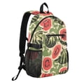 thumbnail image 2 of JIALIOU 14" Laptop Backpack Waterproof Airline Approved Stylish Casual Daypack for Travel Business College Work, Vintage Watermelon, 2 of 8