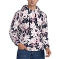 thumbnail image 2 of Salouo Lilies Flowers Pattern Men's Fall Hoodie Sweatshirt,Sport Hoodie with Pockets for Men Pullover Casual Hooded Sweatshirt-Small, 2 of 7