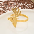 thumbnail image 3 of 12 Pcs Christmas Napkin Rings Set, Metal Xmas Deer Napkin Holders Serviette Buckles for Christmas Holiday Wedding Banquet Carnival Party Table Decorations, 3 of 6