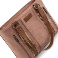 thumbnail image 4 of Wrangler Distressed Tote Bag for Women Western Purse Multi Pockets Handbags and Shoulder Bag, Dark Pink, 4 of 6