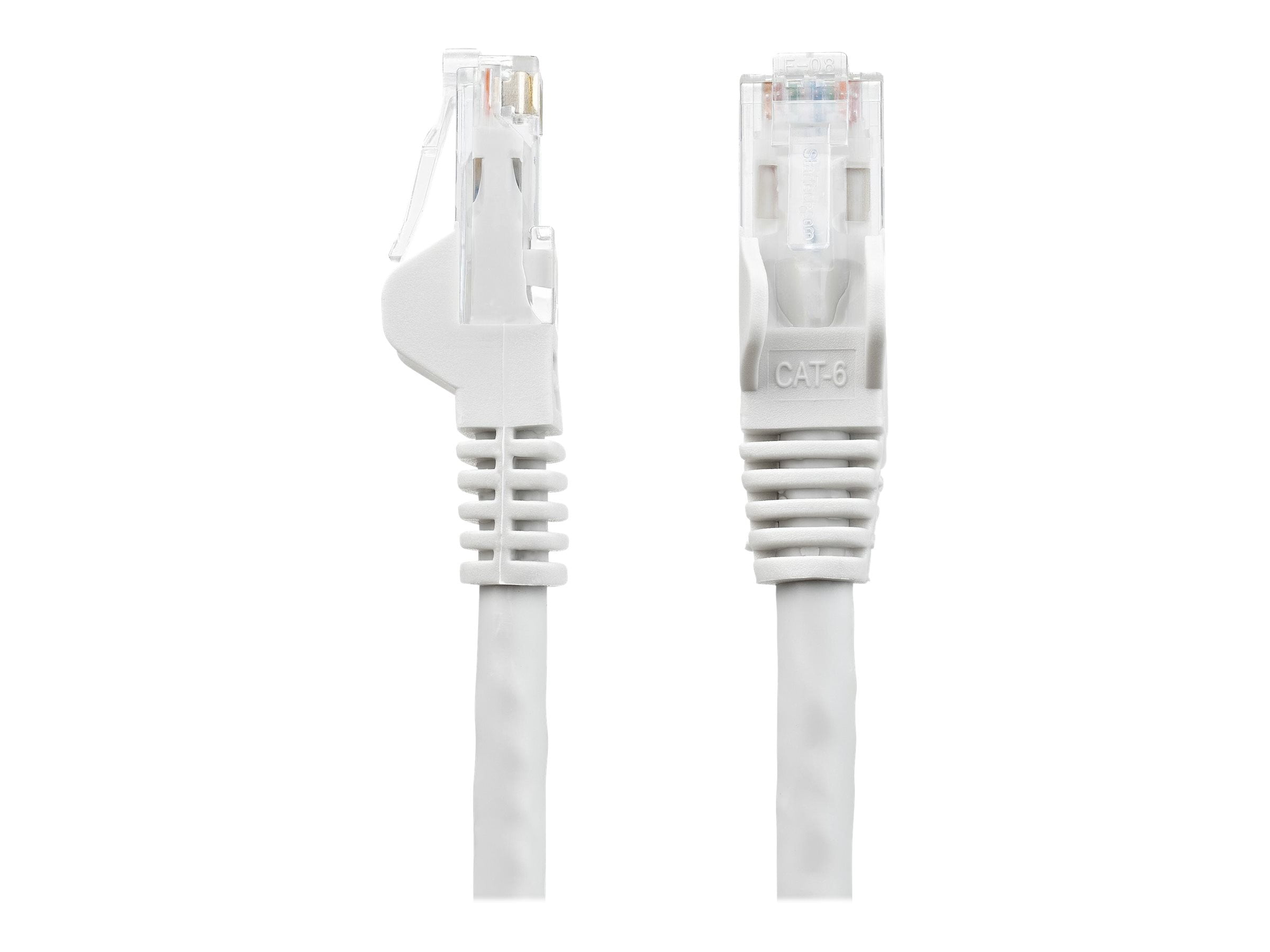 StarTech 125ft CAT6 Ethernet Cable - White CAT 6 Gigabit Ethernet Wire -250Mhz 100W PoE RJ45 UTP Network Patch Cord Snagless with Strain Relief (N6PATCH125WH)