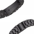 thumbnail image 4 of Correa de reloj Seiko de acero inoxidable de 24 mm color negro para hombre y mujer, 4 of 5