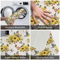 thumbnail image 3 of Sikiie Bird Sunflowers Print Flannel Anti-slip Floor Mat 16x24in, Thickened Dustproof Entrance Door Mat Floor Mat for Kitchen, Bathroom, Laundry Room, 3 of 7