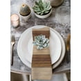 thumbnail image 2 of Brown Wood Grain Cloth Napkins Set of 8 Reusable Dinner Napkins, Ombre Rustic Retro Wooden Plank Cocktail Napkin Washable Table Napkins for Wedding/Holiday Party/Baby Shower 20"x20", 2 of 7