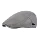 thumbnail image 2 of Gorra plana de malla Jinwen Sombrero de pintor Ajustable Gris, 2 of 8